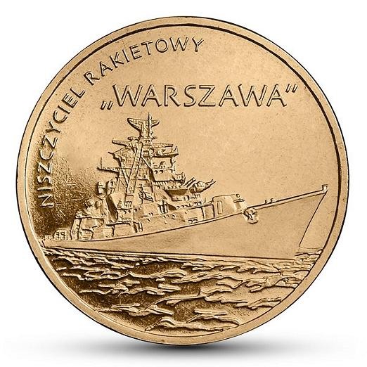 2 zł Niszczyciel rakietowy Warszawa 2013